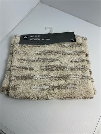 Ensemble de tapis de bain Home Trends pierre beige 2 pièces