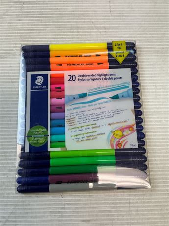 Surligneurs double pointe lot de 20