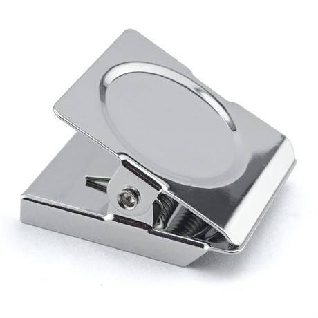 Pinces magnétiques carrées argent Magnet Source 5 lb – lot de 2