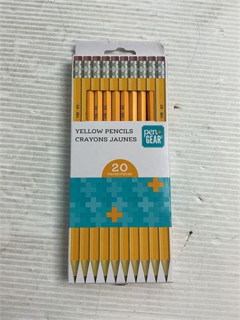 Crayons jaunes Pen+Gear