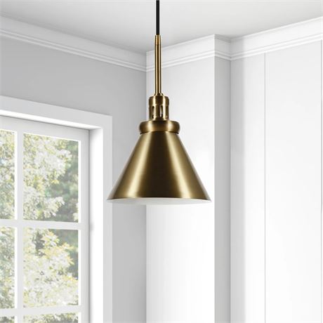 Suspension dôme traditionnelle Hailey Home Zeno laiton moyenne