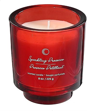 Bougies prosecco pétillant ih casa décor 8 oz – rouges