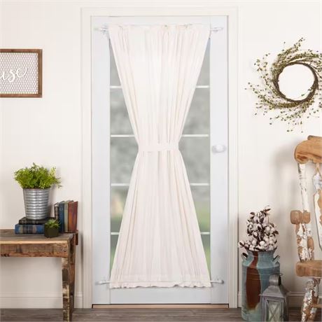 Rideau porte lin Simple Life 40 x 72 po filtrant