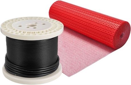 Système tapis chauffant plancher + thermostat intel. 120 V