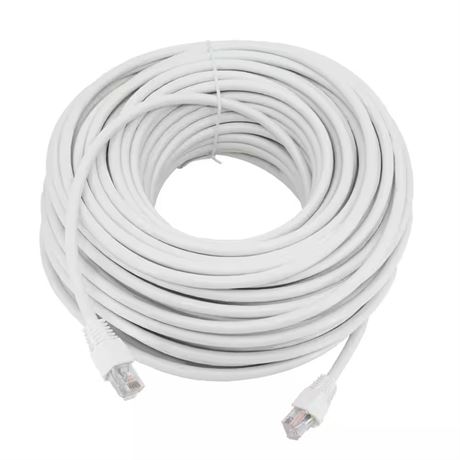 Câble réseau Cat 6A UTP 100 pi blanc
