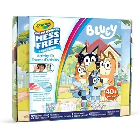 Kit d’activités Crayola Color Wonder Bluey sans dégâts