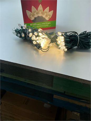 Lumières LED C3 blanc chaud 80
