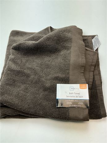 Serviette de bain marron Mainstays