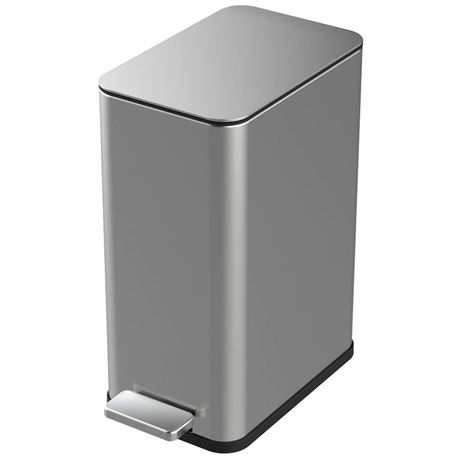 Poubelle inox 2.6 gal mince