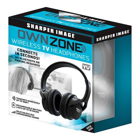 Casque TV sans fil Sharper Image Own Zone