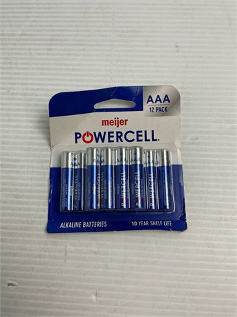 Piles alcalines AAA Meijer Powercell