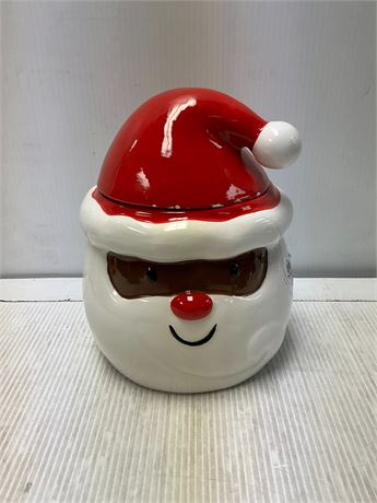 Pot à biscuits Père Noël noir