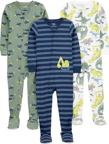 Pyjamas coton bébé Carter’s lot 3 12M