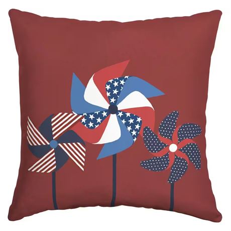 Coussin extérieur pinwheel 16 x 16 po