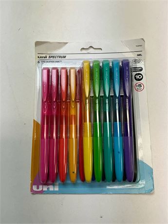 Stylos gel uniball Spectrum 0,7 mm paquet 15