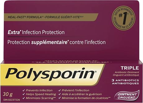 Polysporin Onguent antibiotique Heal-Fast 30 g