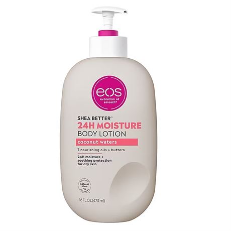 Lotion corporelle eos Coconut Waters 24 h beurre de karité 16 oz