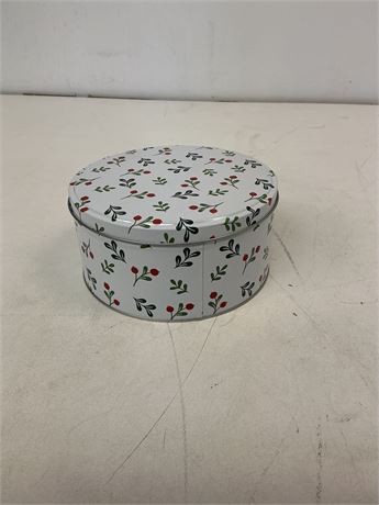 Boîte ronde de fête Holiday Time (6,5x3,5 po)