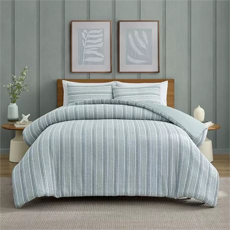 Ens. 3 pcs - édredon Caro Home Devon avec taies, marine