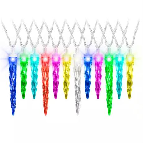 Guirlande icicles LED ColorMotion (paquet de 24)