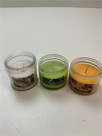 Lot de 3 petites bougies