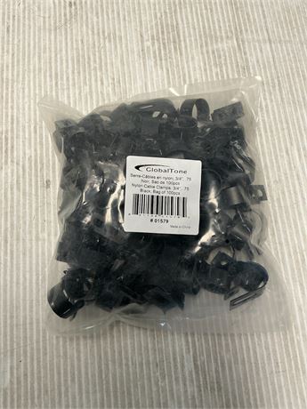 Attaches câble nylon 3/4 po sac de 100