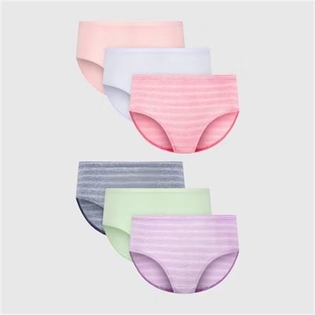 Pq 6 - culottes microfibre Hanes filles neutres - 12