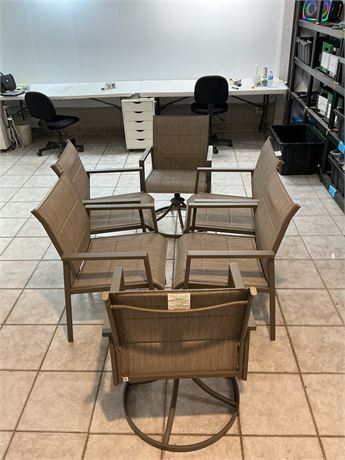 Ens. 6 - chaises extérieures Hampton Bay