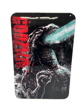 VOIR PHOTOS - Décoration murale Godzilla 38 x 25 cm