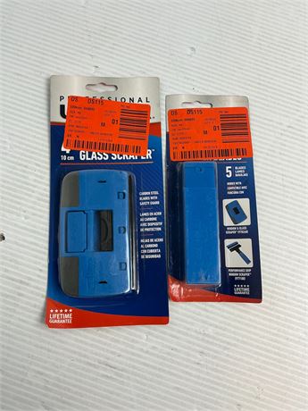 Ensemble Unger pro grattoir 4 po + lames