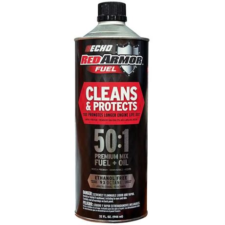 Carburant Red Armor prémélangé 50:1 sans éthanol 32 oz