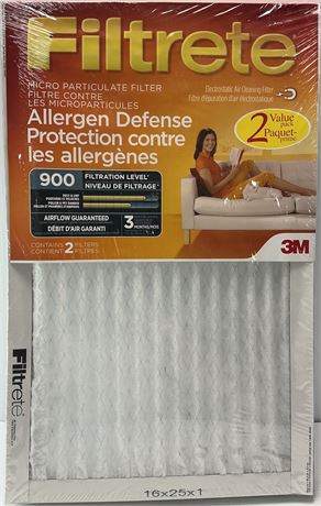 LOT DE 2 - Filtre microparticules Filtrete