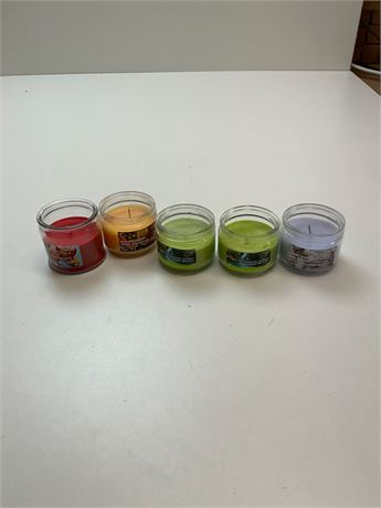 Lot 5 bougies parfumées