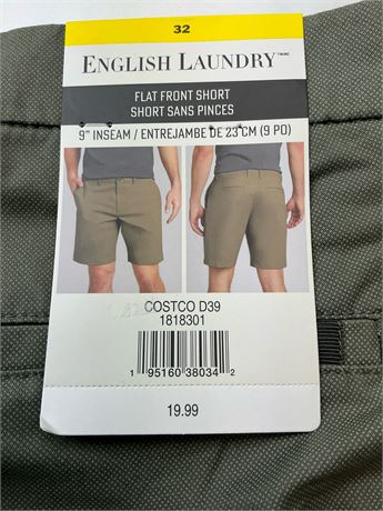 Short homme English Laundry taille 32