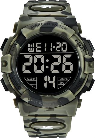 Montre numérique sport homme étanche chronographe
