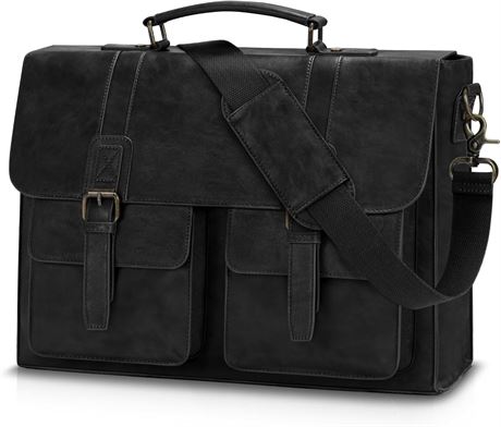 Sac messager en cuir homme pour portable 15,6 po imperméable