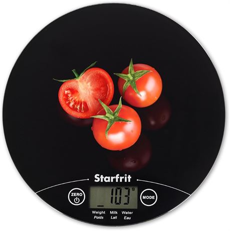 Starfrit — Balance de cuisine numérique avec plateau en verre
