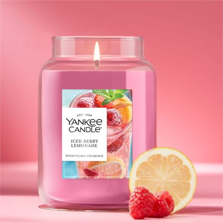 Bougies parfumées Yankee Candle Ice Berry Lemonade en pot, 22 oz