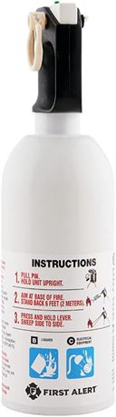 Extincteur First Alert Kitchen5 KFE2S5 homologué UL 5-B:C, blanc (1)