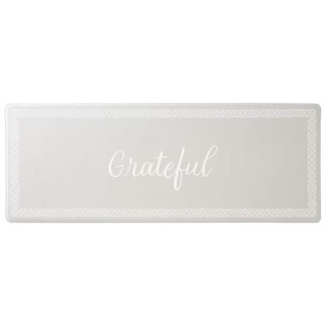 Tapis cuisine confort Bloomfield Grateful Border 18 x 48 po gris