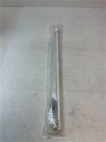 Tringle rideau décorative blanche 30 à 45 po
