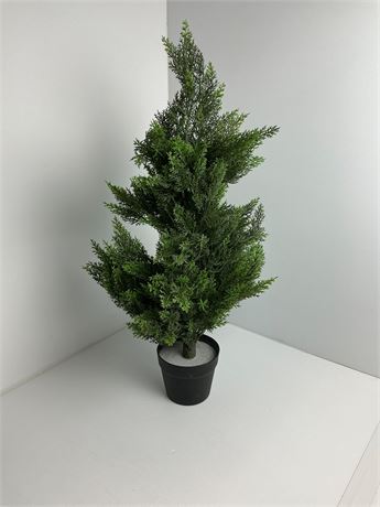 Sapin décoratif en plastique 35 po