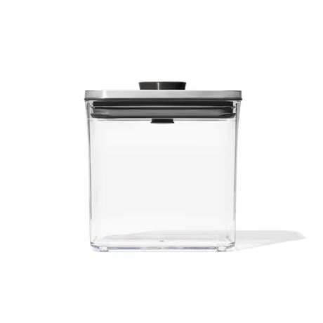 VOIR PHOTOS - Contenant aliments Good Grips POP acier 1,7 pte rect. hermétique