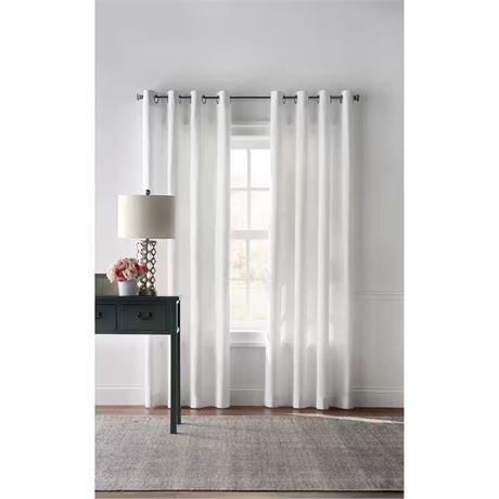 1 panneau - Rideau coton blanc 50 x 108 po Home Decorators