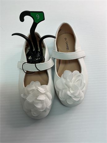 Ballerines blanches chic fille Georgegr.9