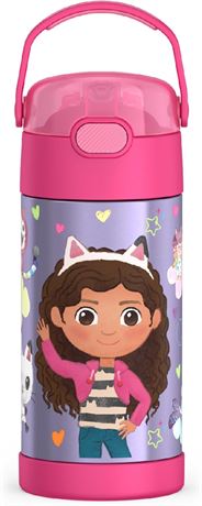 Bouteille Thermos FUNtainer avec paille 12 oz inox isolée enfants