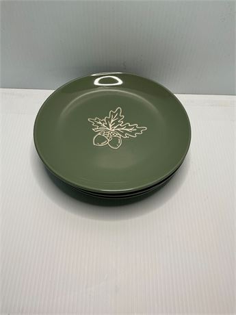 Lot de 4 assiettes vertes 8,5 po