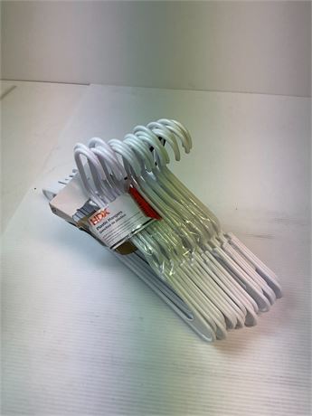 Cintres en plastique blanc – lot de 23