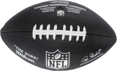 Mini ballon football Wilson NFL - noir cuir synth. vessie butyle