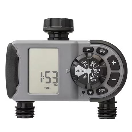 Minuterie d'arrosage programmable Orbit 2 sorties pour boyau